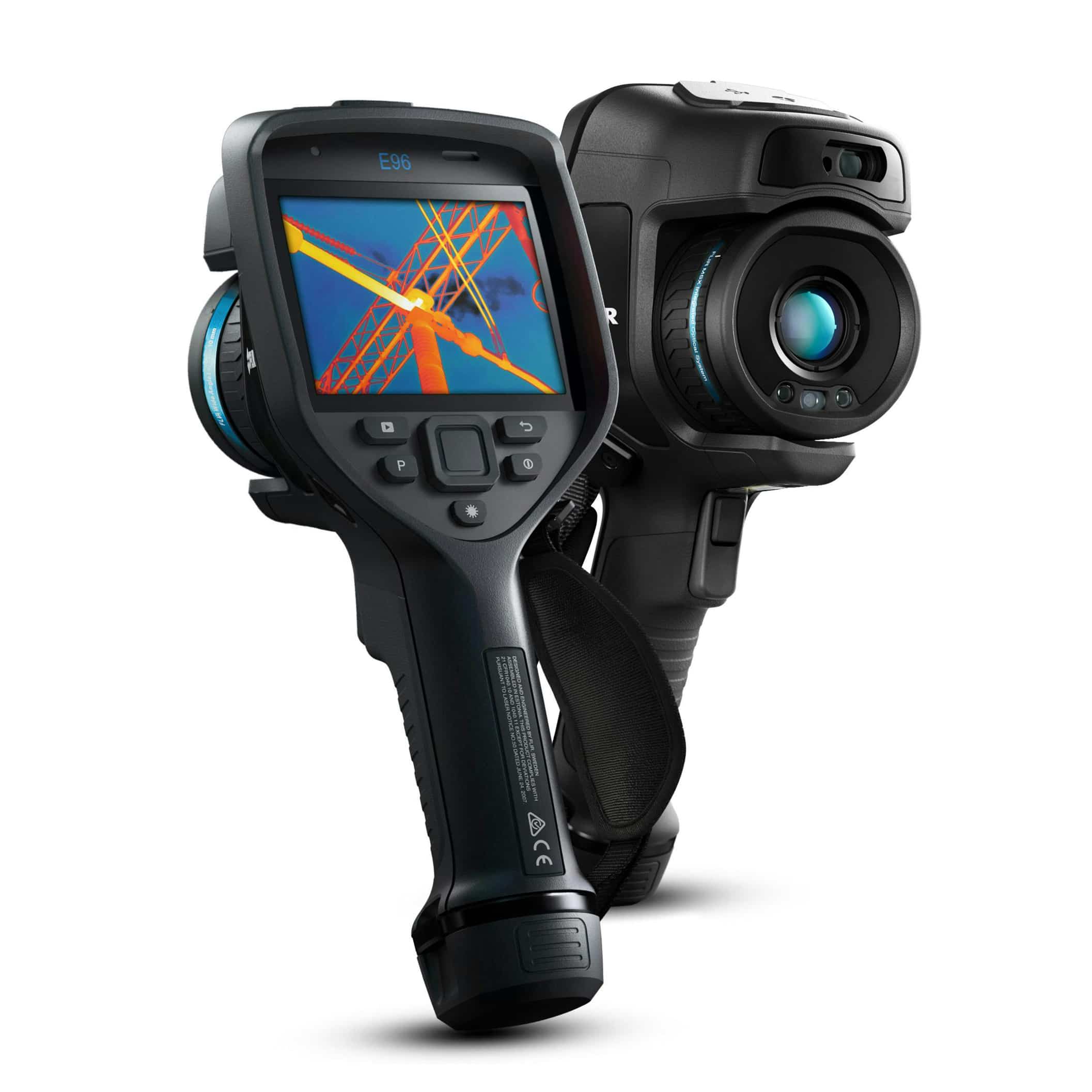 a close up of The FLIR E96 Advanced Thermal Camera