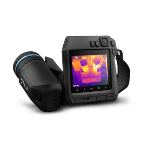 An Image Of A FLIR Thermal Imaging Camera With Viewfinder