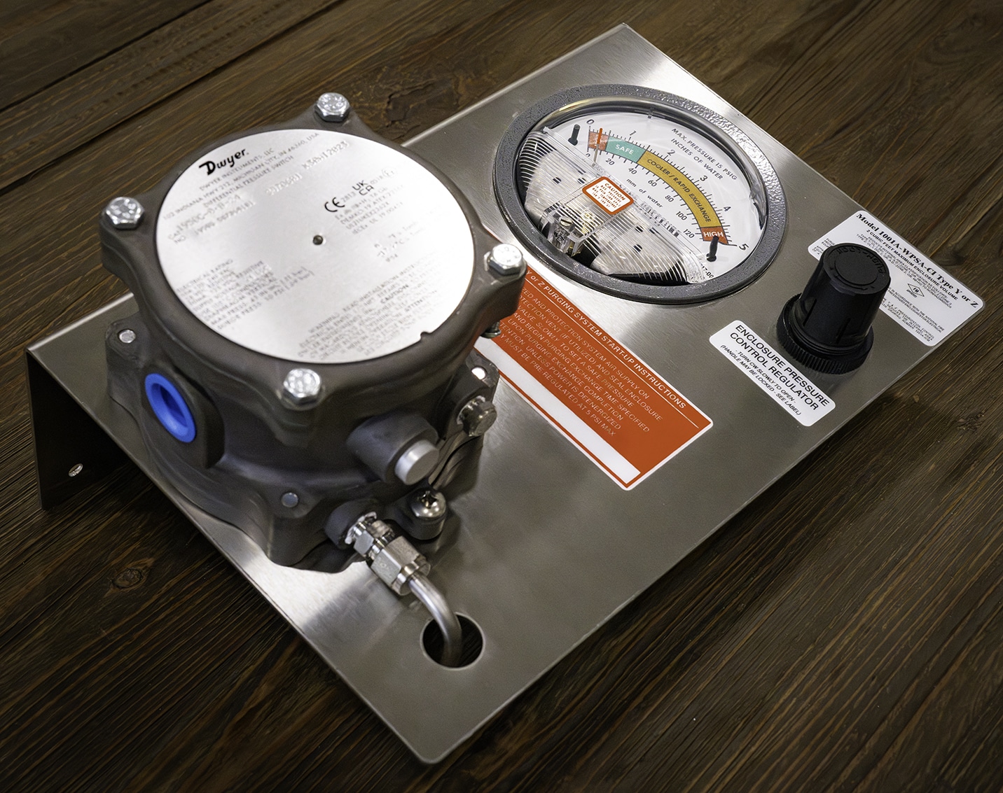 pressure gauge for purge kit - ViperVenom camera enclosures - Classified environments