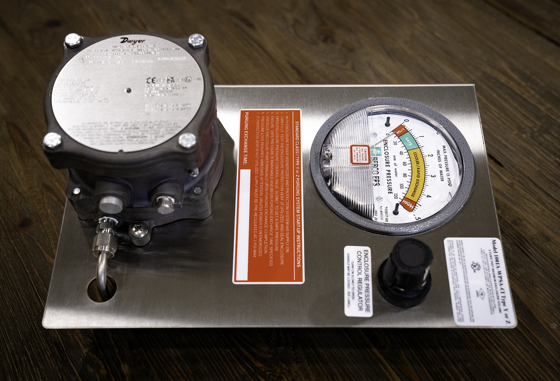 pressure gauge for purge kit - ViperVenom camera enclosures - Classified areas