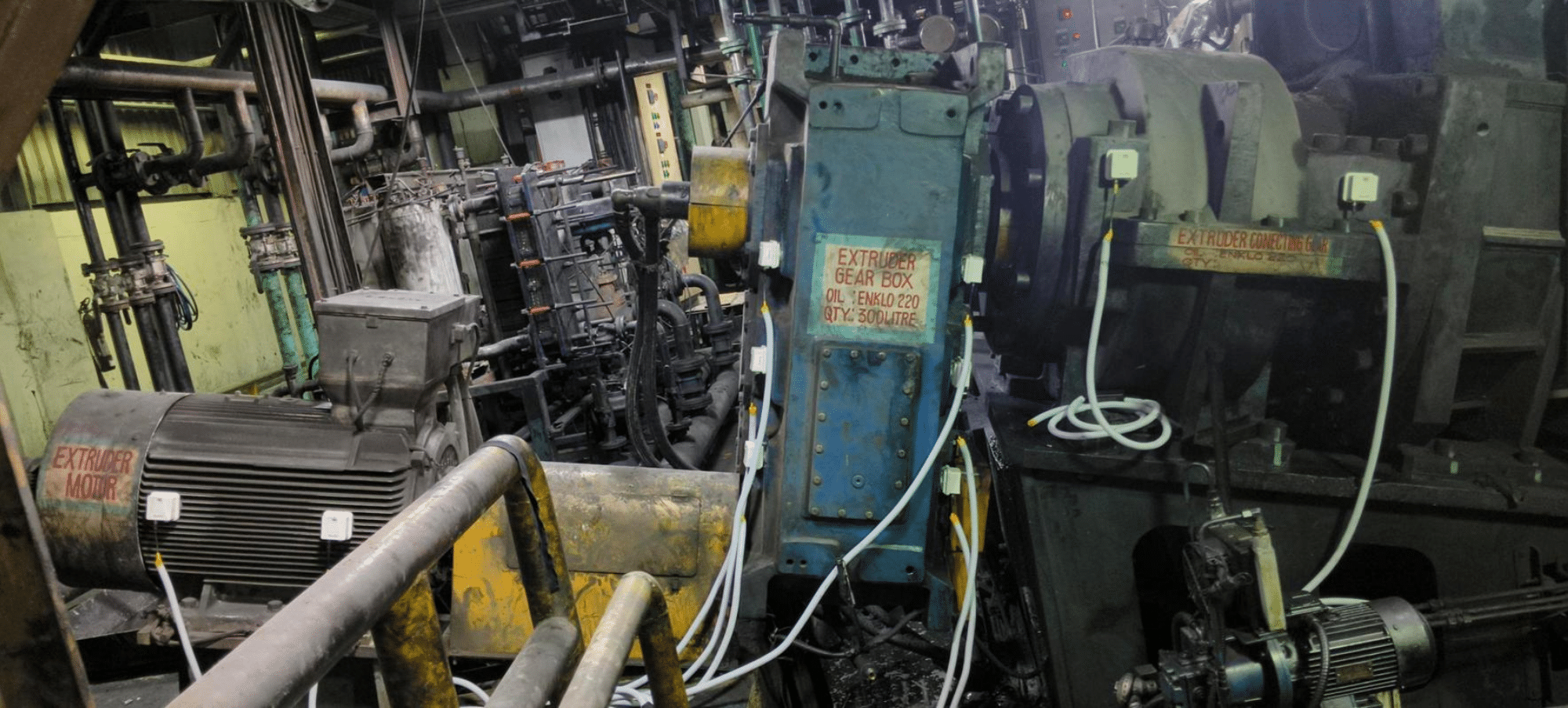 Installed EmSaver vibration monitoring sensor